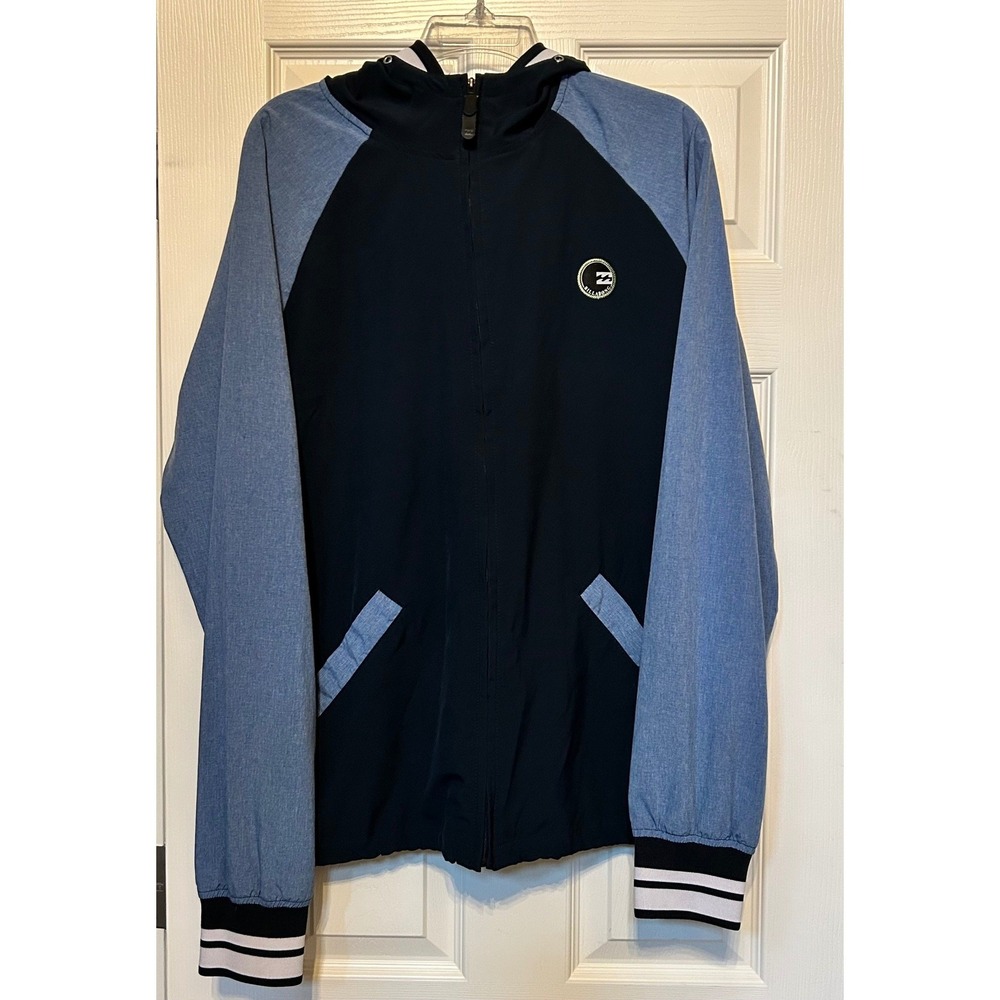 Billabong Platinum X Men's Large Two‑Tone Surf Hoodie Windbreaker‎